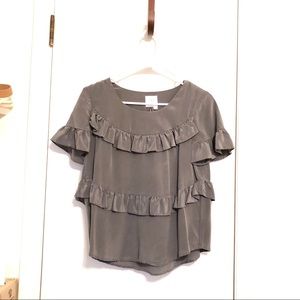 Anthropologie NEW HD Silk top